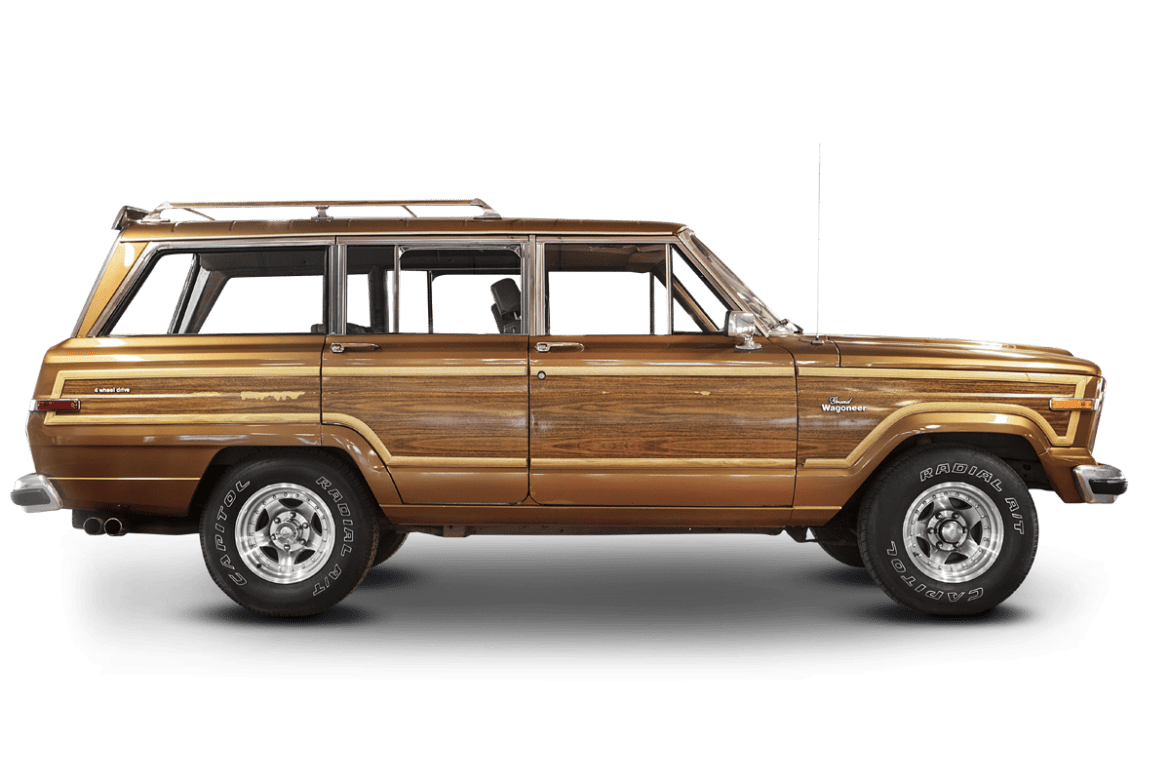 Side Brown Jeep Cherokee Car PNG Gambar