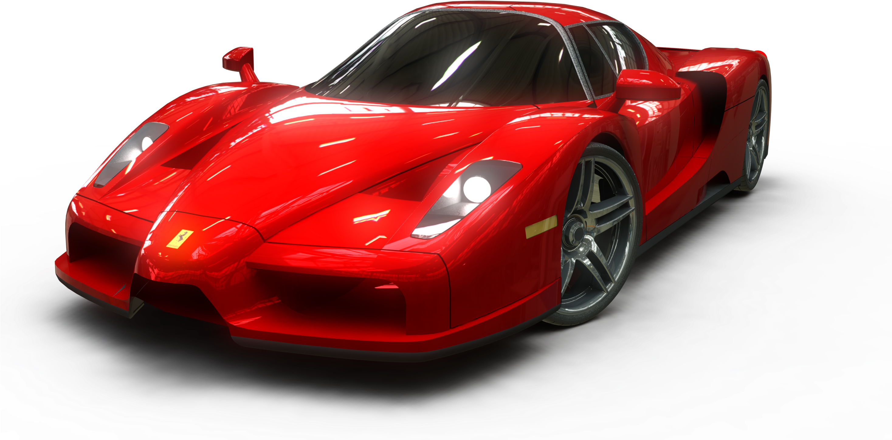 Side red Ferrari front view PNG File