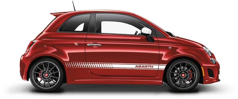 Vista lateral rojo Fiat PNG Imagen