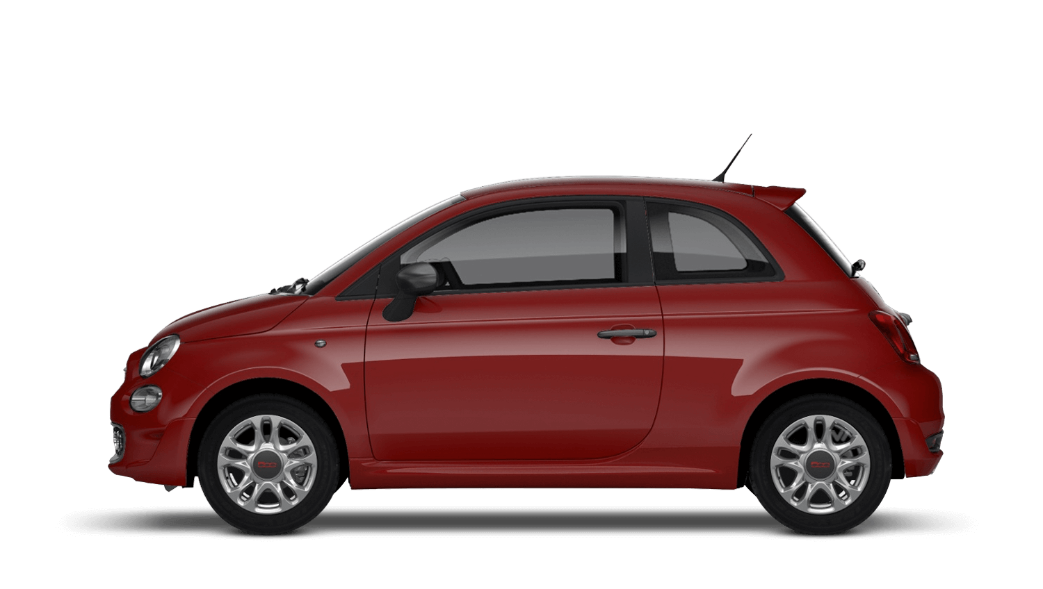 Side View Red Fiat PNG Photos