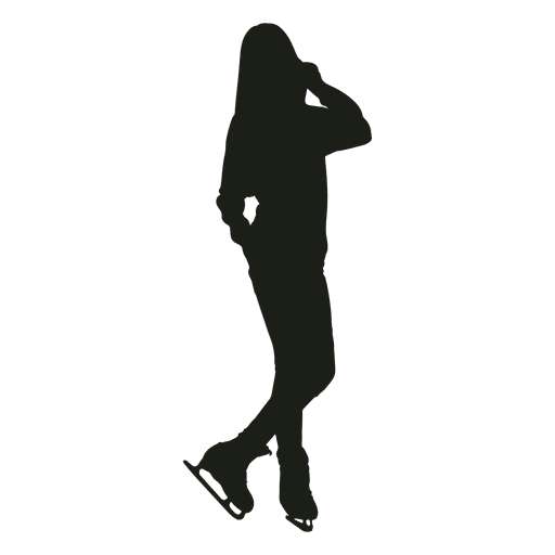 Silhouette Figure Skating PNG Image