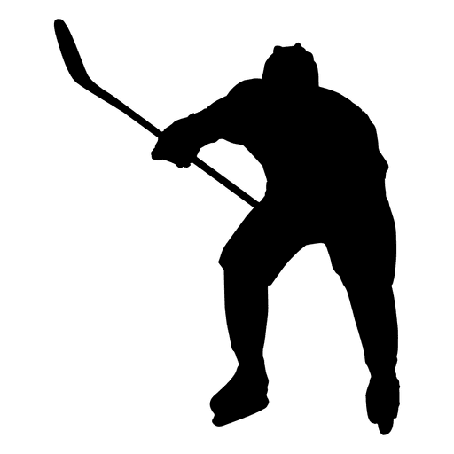 Silhouette Hockey PNG Image