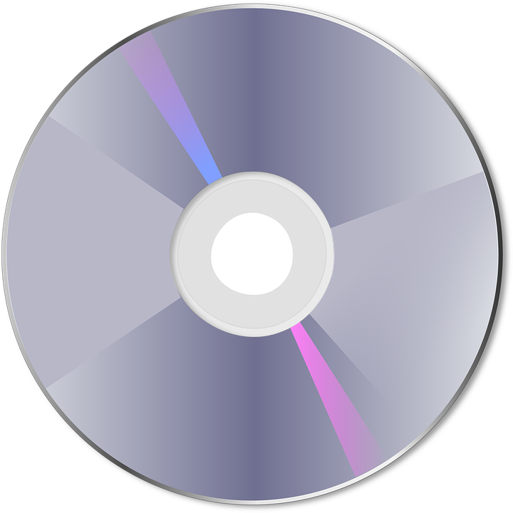Gümüş CD disk vektör şeffaf arka plan