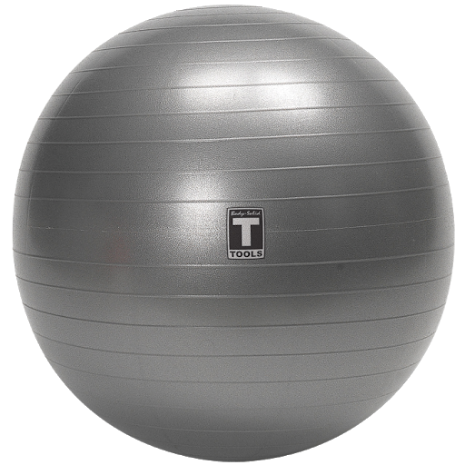 Silver Fitness Ball Transparent PNG