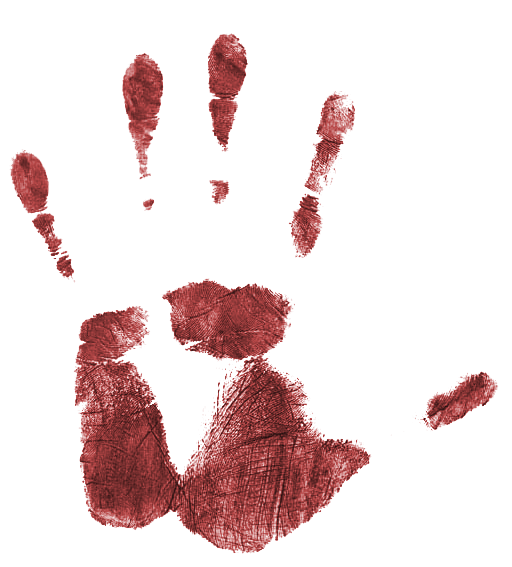 Single Bloody Hand Transparent PNG