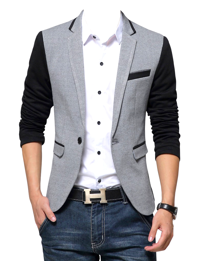 Slim Fit Blazer Suit Transparan PNG