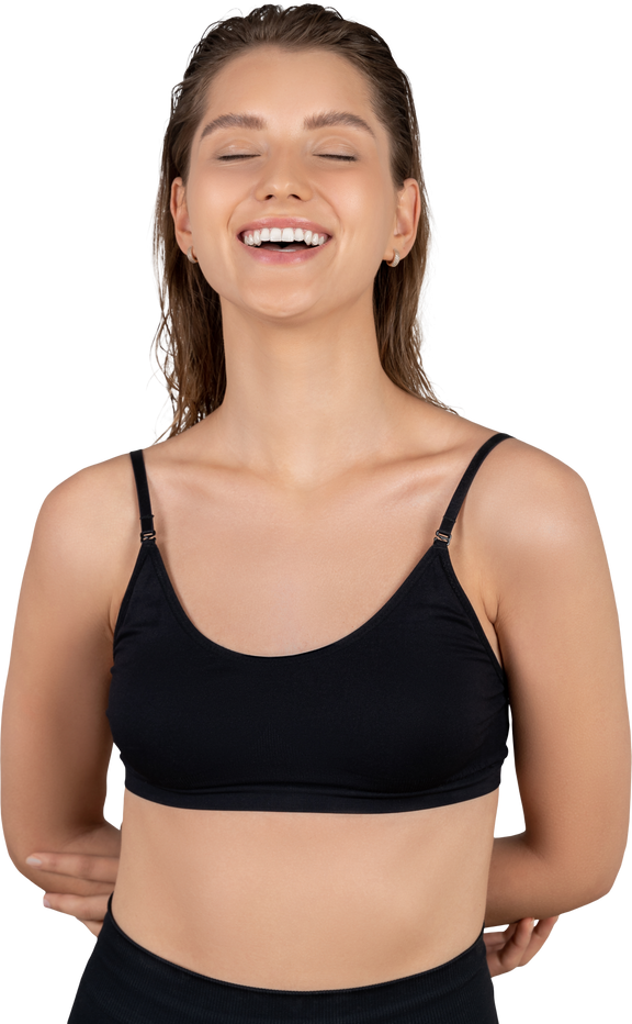 Smiling Fit Young Woman Transparent PNG