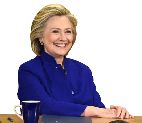 Smiling Hillary Clinton PNG Transparent Image