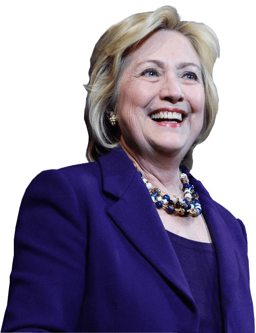 Smiling Hillary Clinton Transparan PNG