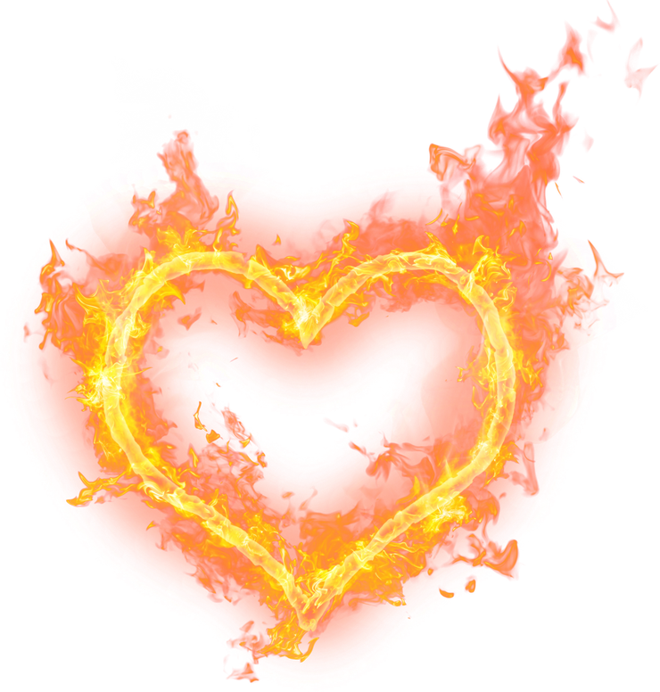 Smoke Fire Heart Transparent PNG