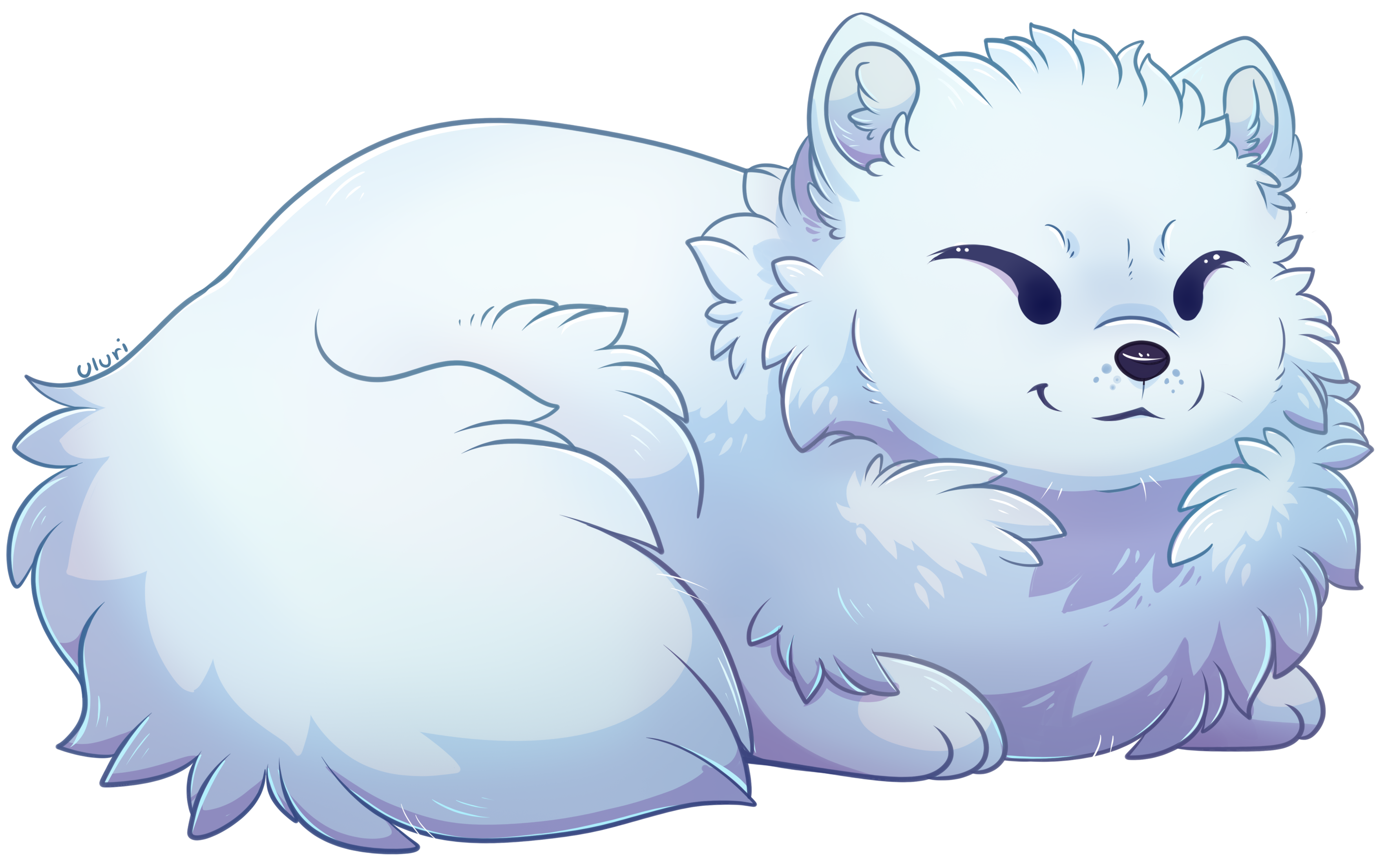 Snow Arctic Fox PNG Background Image