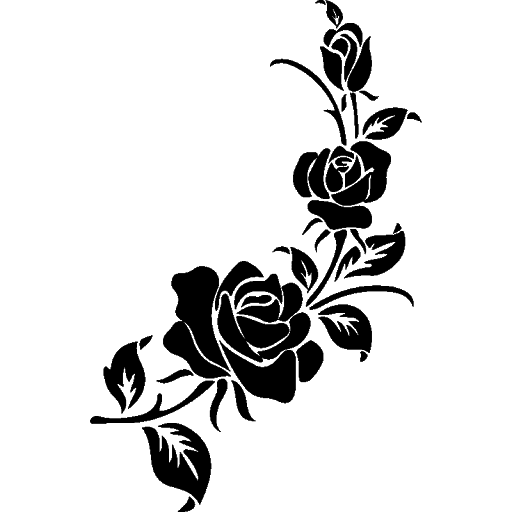 Весенний цветок силуэт PNG Image