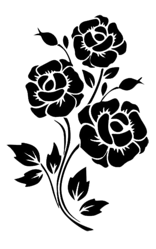 Весенний цветок силуэт PNG Фотографии