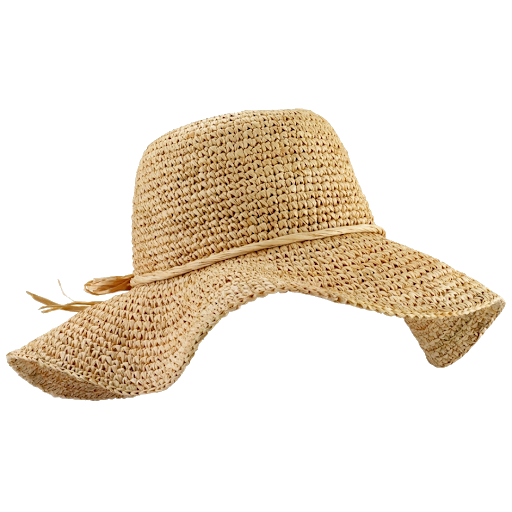 Hasır şapka şeffaf PNG