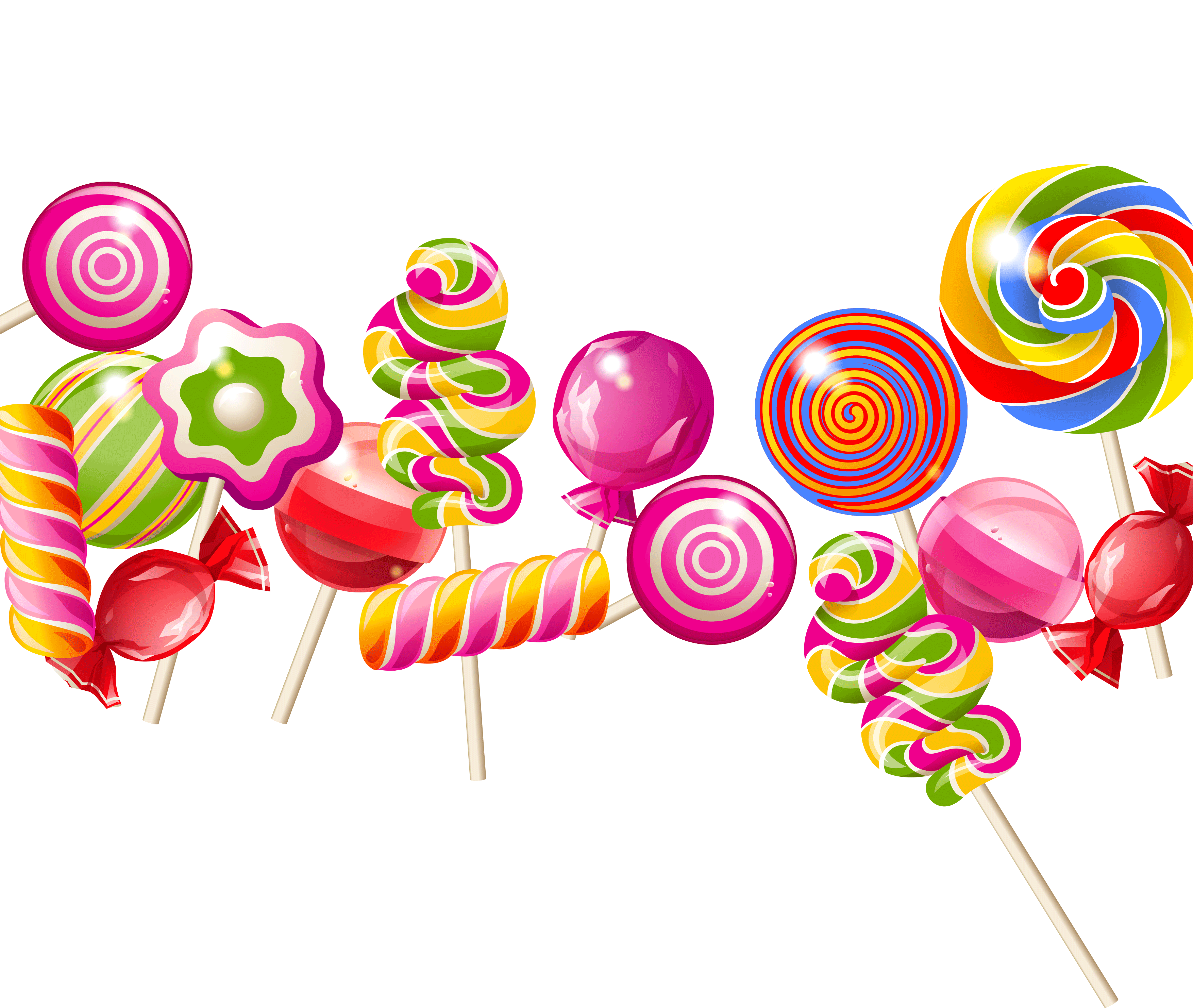 Strawberry Candy Lollipop PNG File