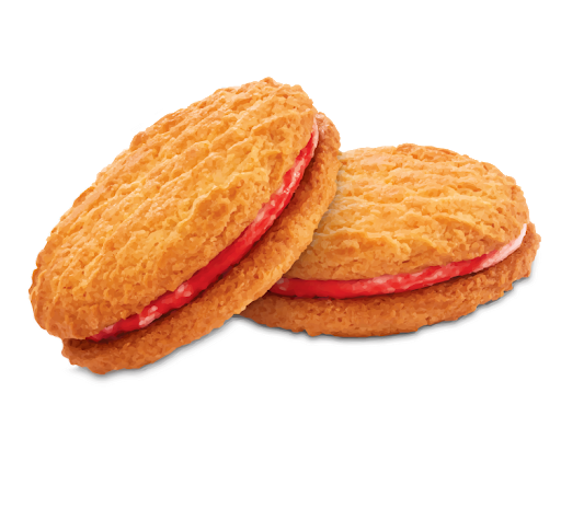 Strawberry Cream Biscuit Transparent PNG