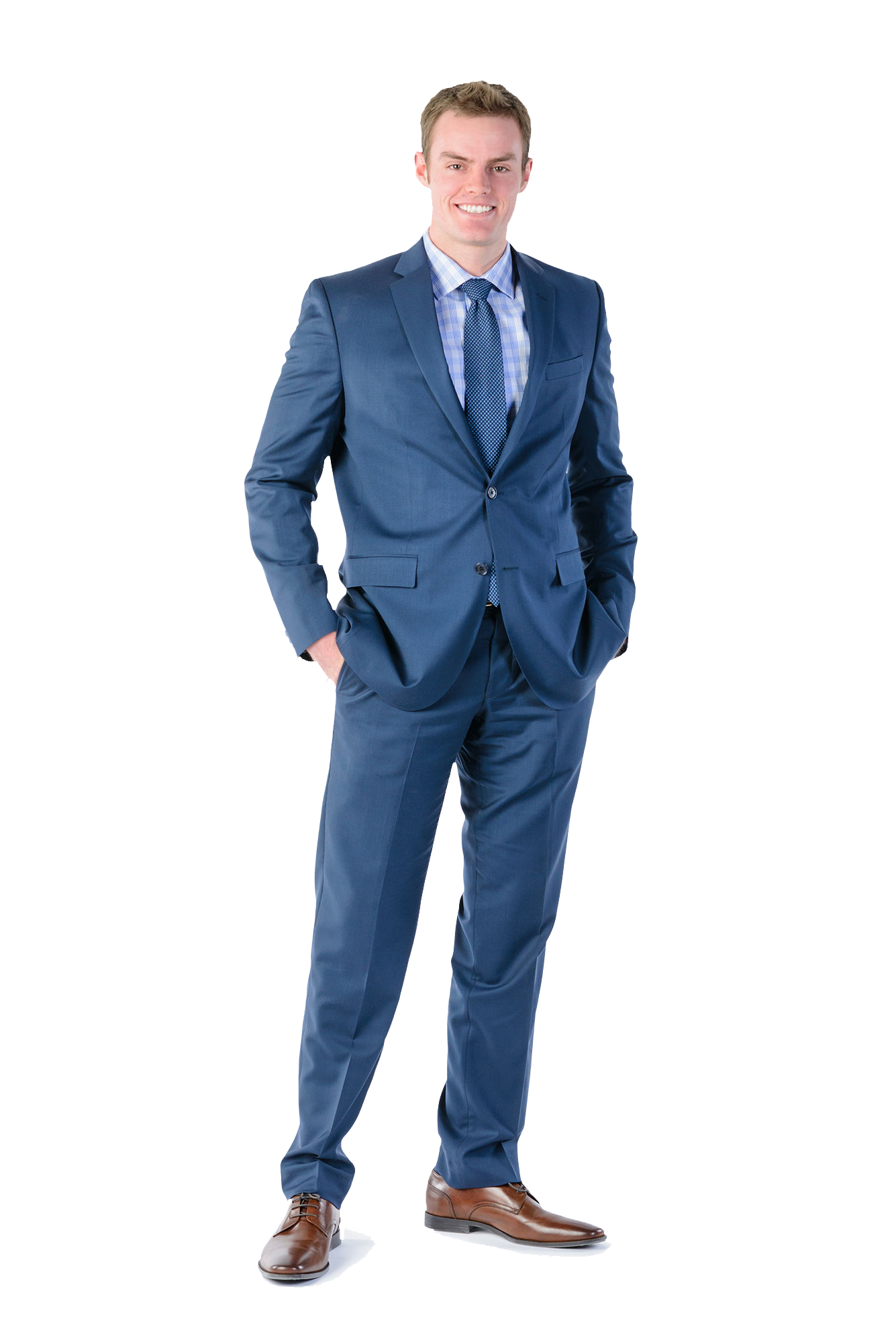 Suit business man standing PNG Image