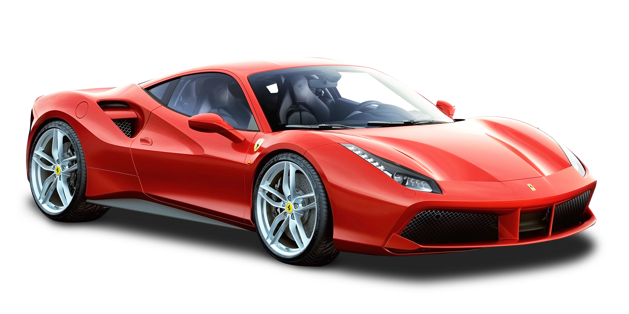 Superfast red Ferrari PNG Transparent Image