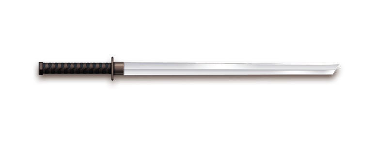 Kılıç ninja katana şeffaf PNG