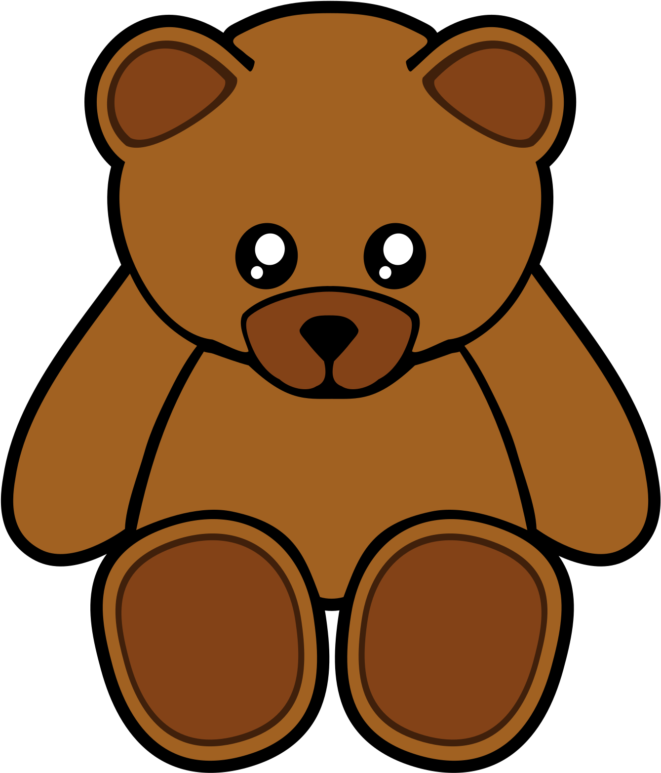 Teddy Bear Vector PNG Clipart