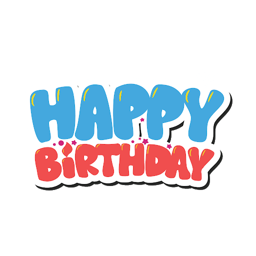 Text Happy Birthday Transparent PNG