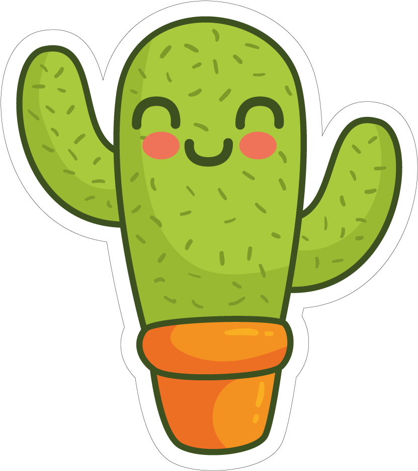 Tropical cactus plant vector PNG File