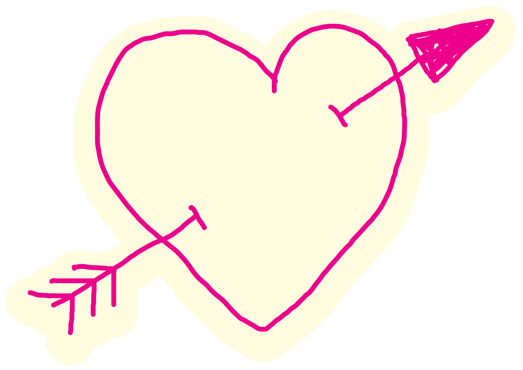 Valentine Heart Arrow PNG Clipart