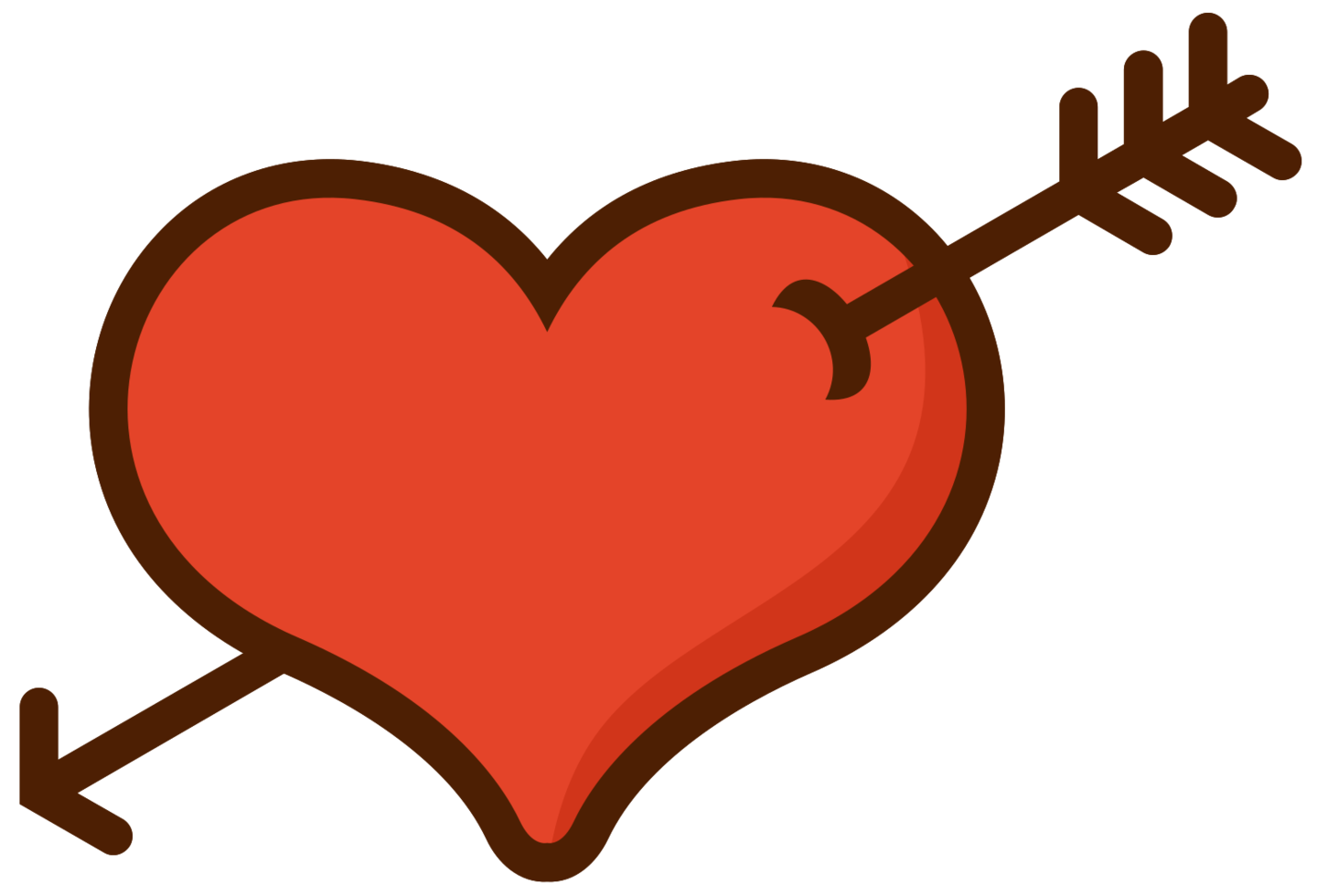 Valentine Coeur arrow PNG Image Transparente image