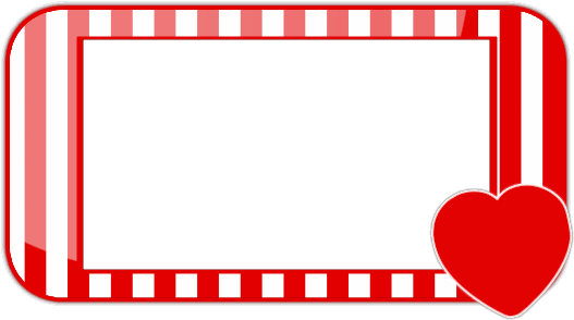 Valentines Day Border Vector PNG