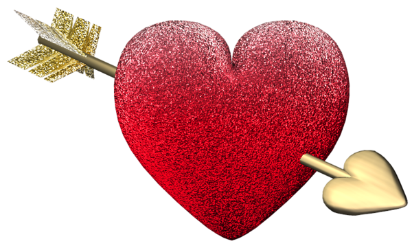 Valentine Day Heart Arrow PNG