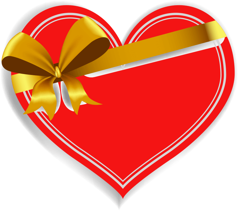 Saint Valentin cadeau coeur PNG