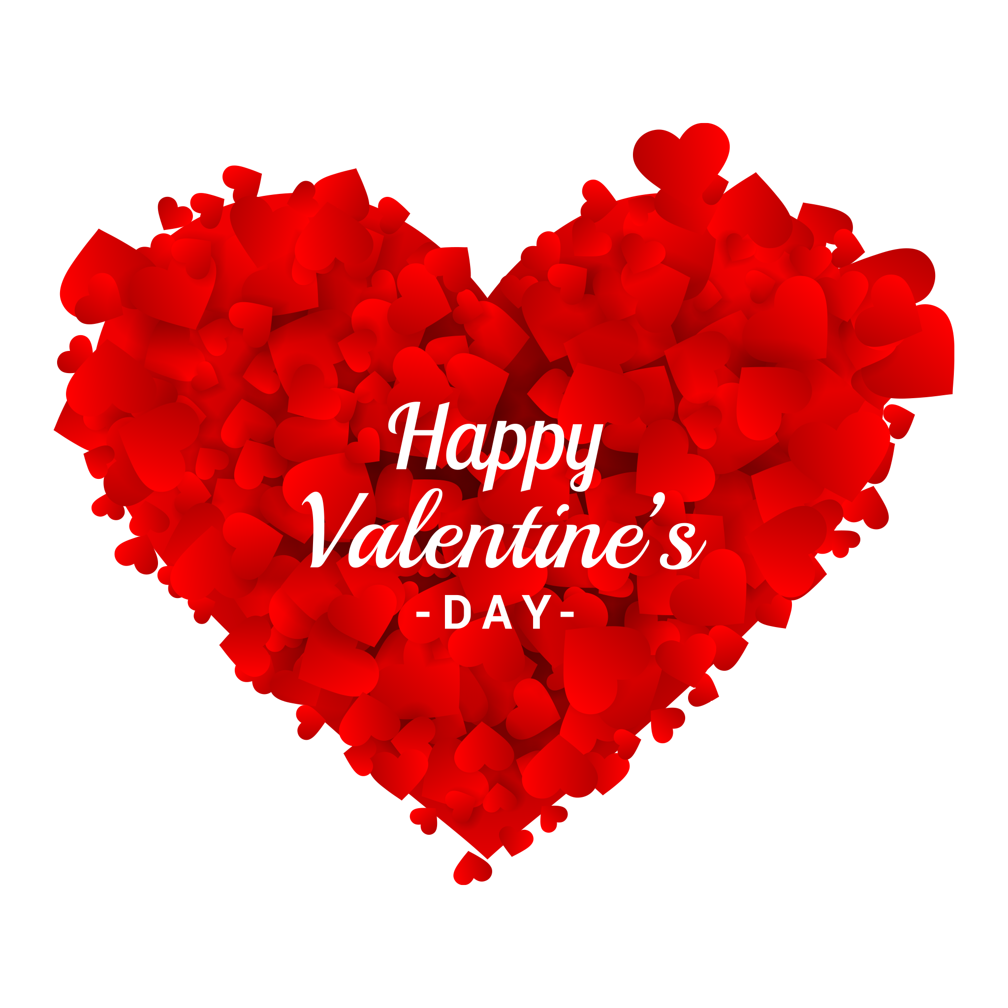 Valentines Day Heart Petals PNG