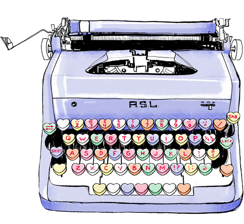 Immagine del PNG della macchina da scrivere antica di vettore
