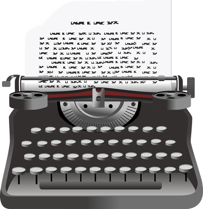 Vector Antique Typewriter PNG Pic