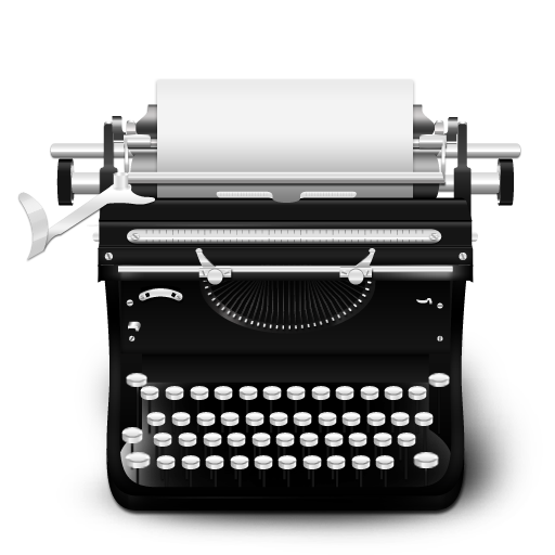 Vector la macchina da scrivere anticata del fondo Trasparente