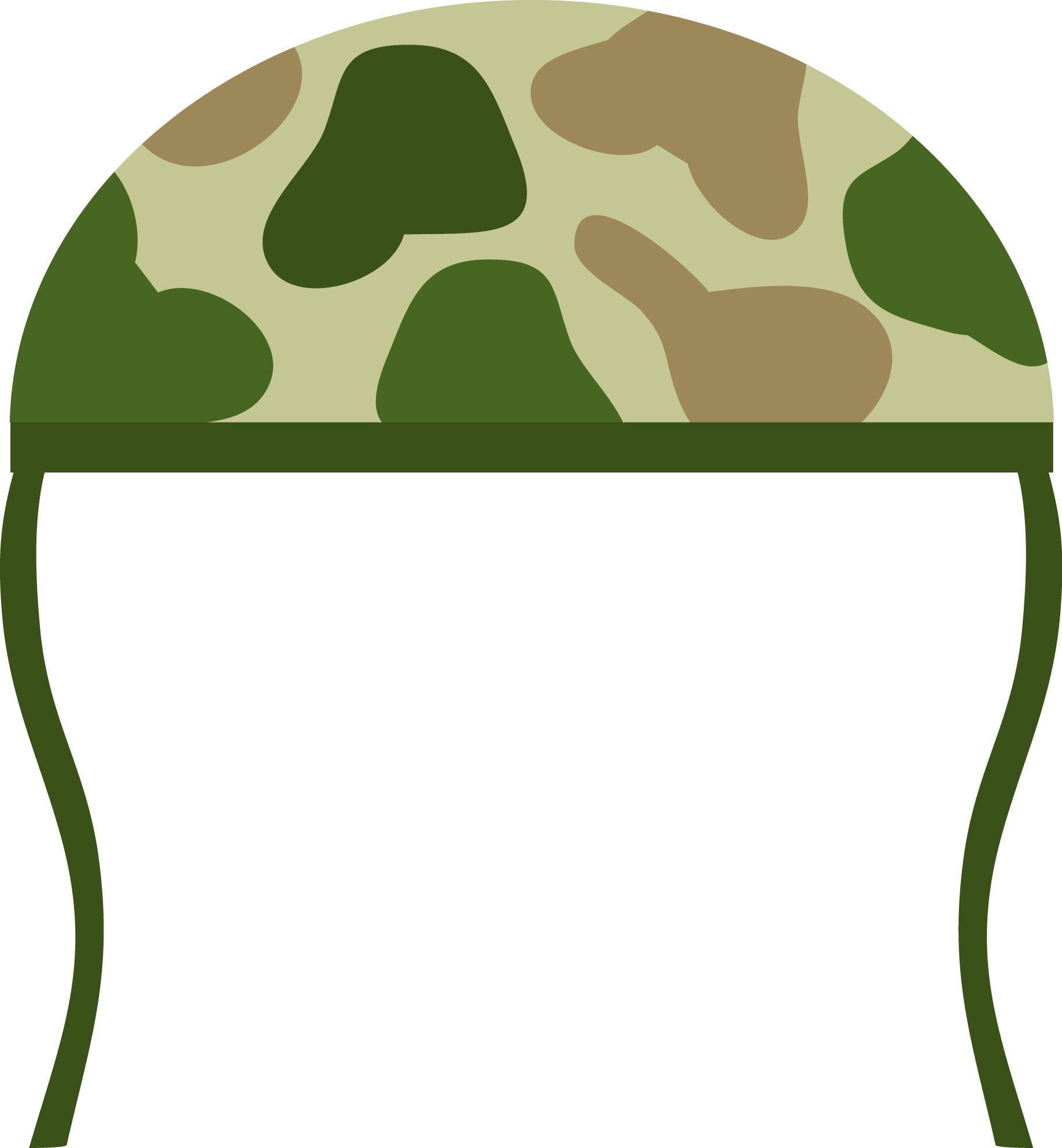 Foto vektor topi tentara PNG