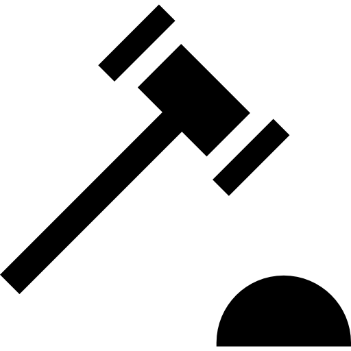 Vektorauktionshammer transparent PNG