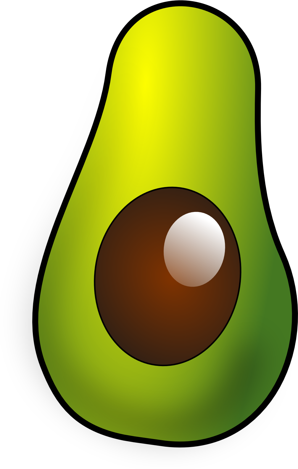 Vector Avocado PNG-bestand