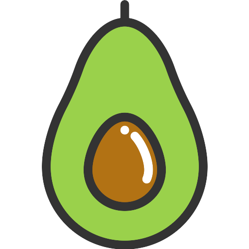 ดาวน์โหลด Vector avocado PNG ฟรี