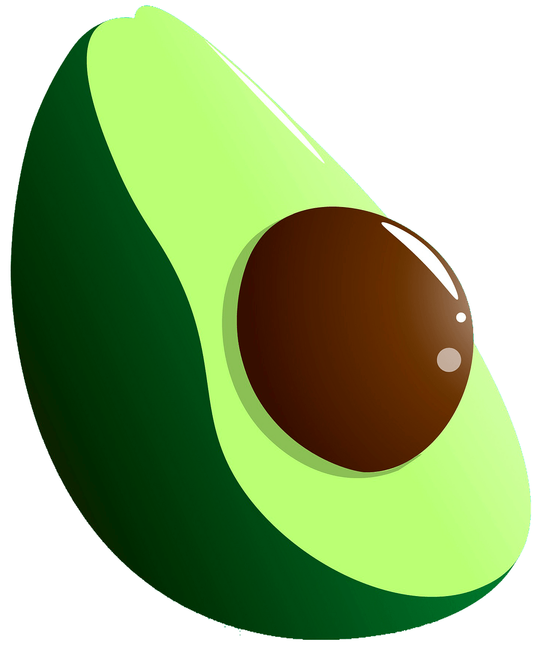 Vector Avocado PNG Transparent Picture