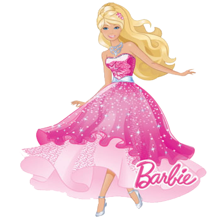 Vektor boneka barbie Transparan PNG