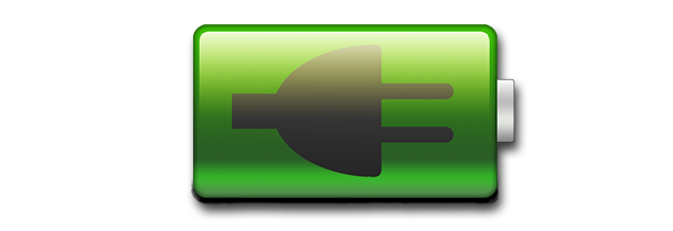 Vector icono de carga de batería PNG transparente