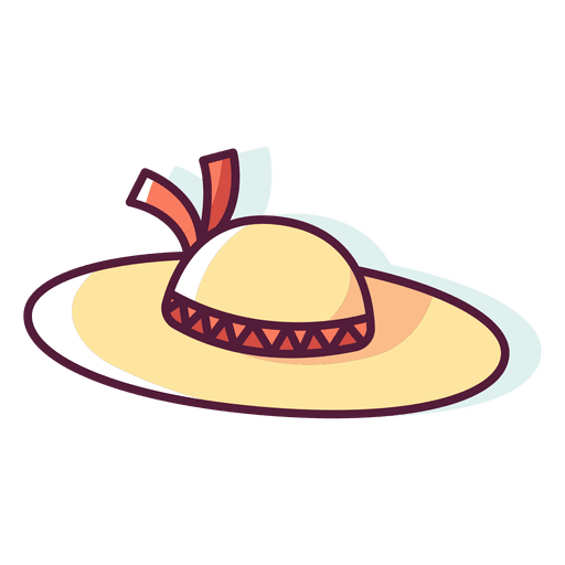 Vector Beach Hat PNG Clipart