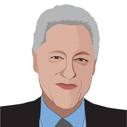Vektor Bill Clinton Transparent PNG