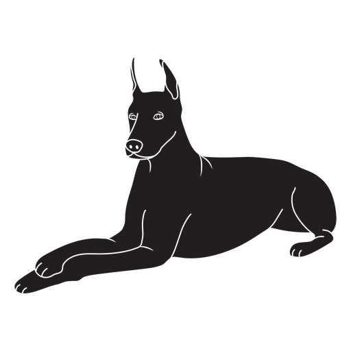 Vector Black Dog Transparent PNG