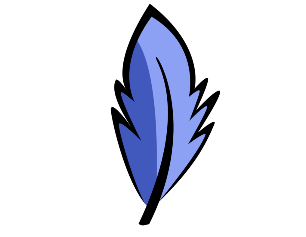 Вектор синие перо PNG PIC