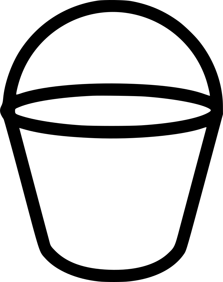 Vector Bucket PNG Transparent Image
