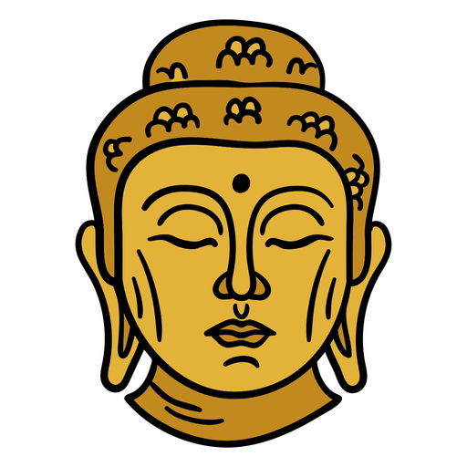 Vector Buddha visage PNG Photos