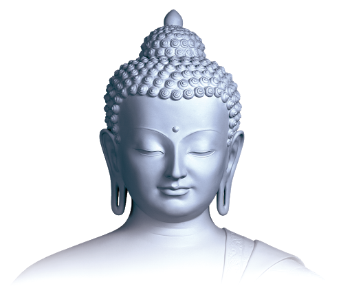 Vector Buddha Face PNG Pic