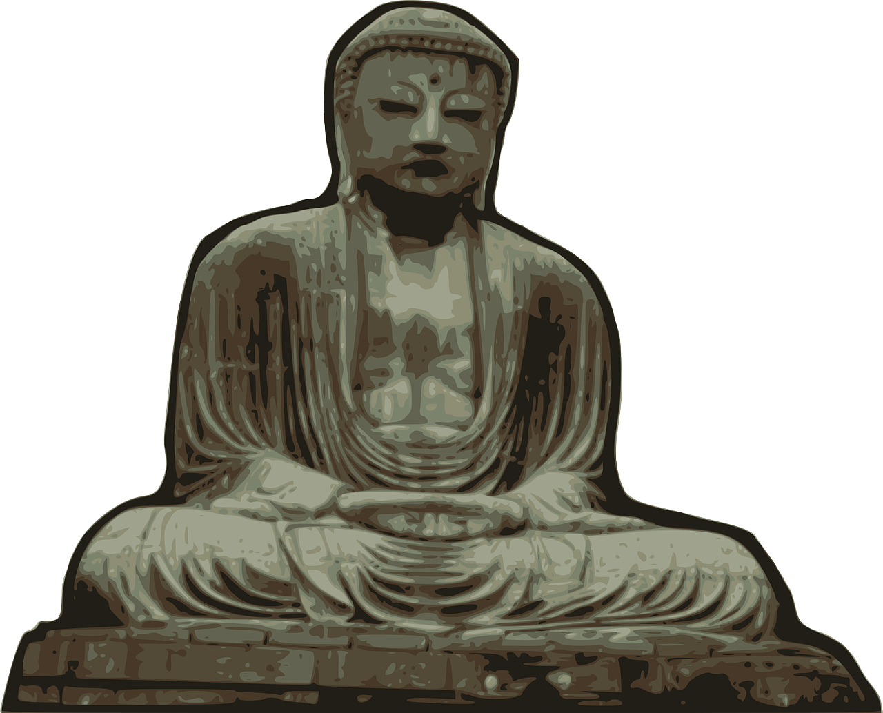 Vector Buddha Statue PNG-Datei